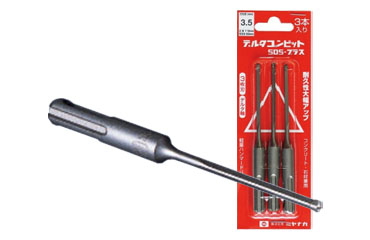 ミヤナガ デルタコンビットSDS-プラス 3枚刃(有効長50mm)デルタ軸 3本入